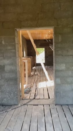 Небольшой обзор строящегося дома из арболита