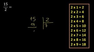 15/2 a decimal , convertir fraccion a decimal