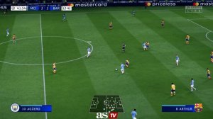 MANCHESTER CITY vs. BARCELONA | FIFA 20: simulación VUELTA de CUARTOS de la CHAMPIONS | Diario AS