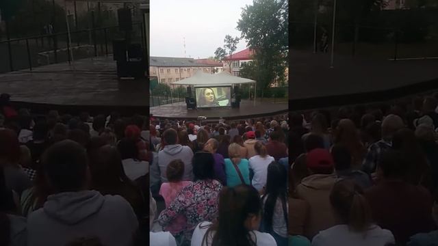 9~й фестиваль кино под открытым небом.просмотр и голосование