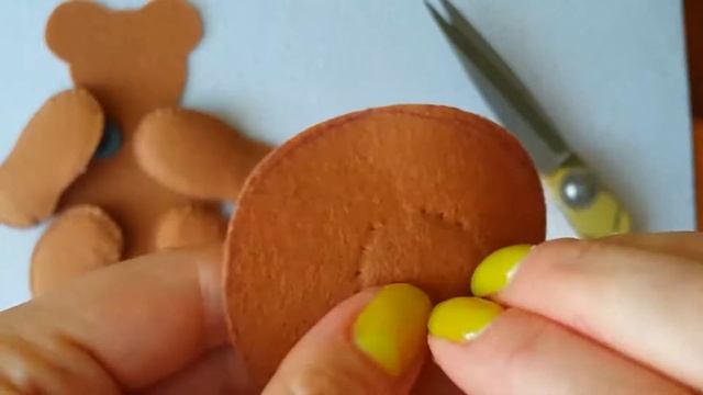 Мишка из фетра для мягкой книги смотреть онлайн