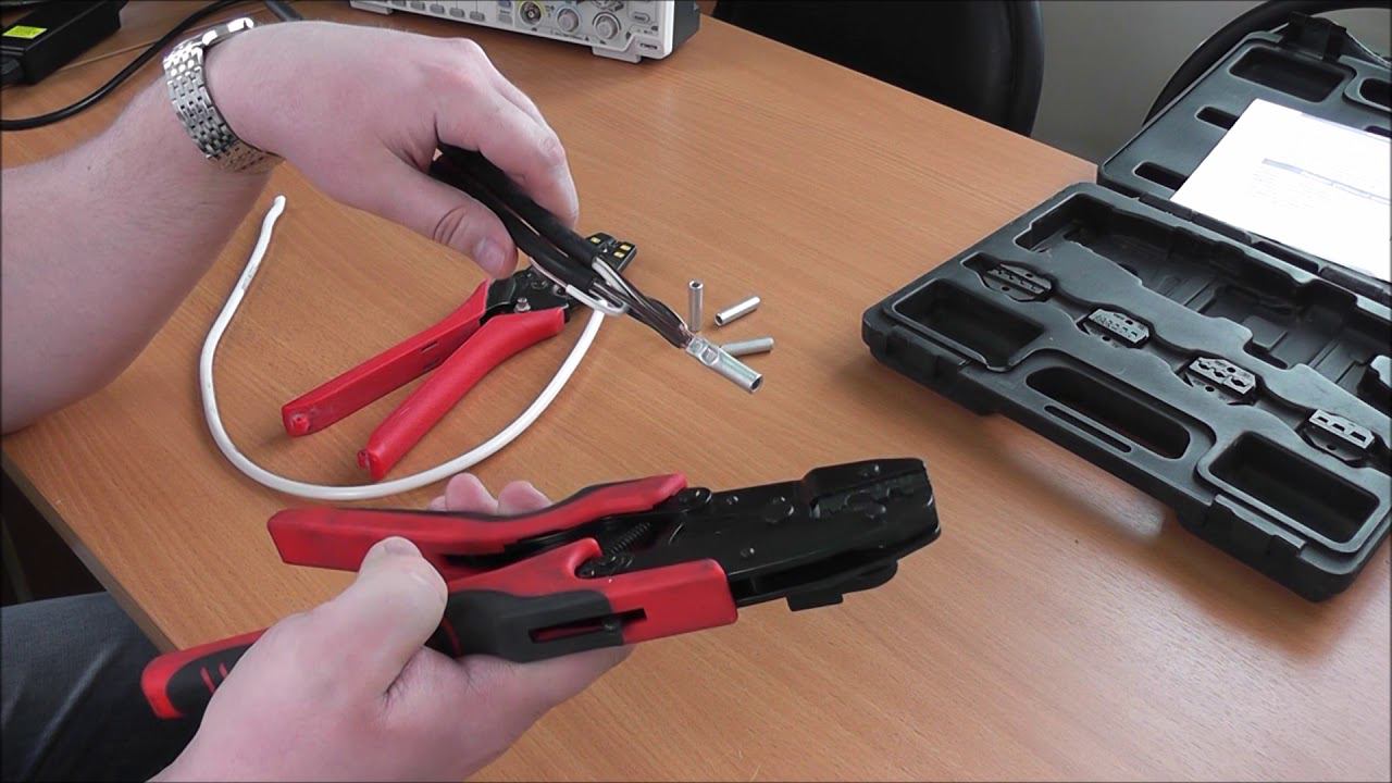 Обжим толстостенных наконечников и проводов-моножил пресс-клещами типа CTB, ПК 16У. Тест-сравнение. смотреть онлайн