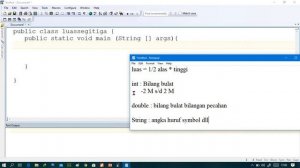 BELAJAR JAVA#2 :  MEMBUAT PROGRAM LUAS SEGITIGA JAVA DENGAN TEXTPAD