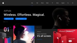 Apple Landing page design concept - UI/UX Challenge #3