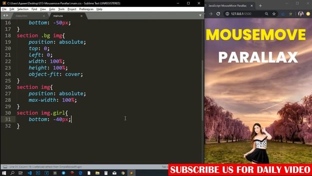 Background Parallax Effect on Mouse Move | Source Code Multi layer Javascript Parallax