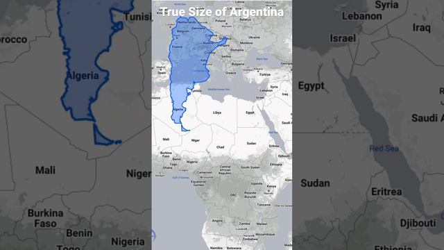 True Size Of Argentina 🇦🇷