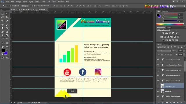 Make office cover page design with photoshop