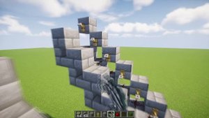 Как сделать автоматически выдвигаемую лестницу в Майнкрафт