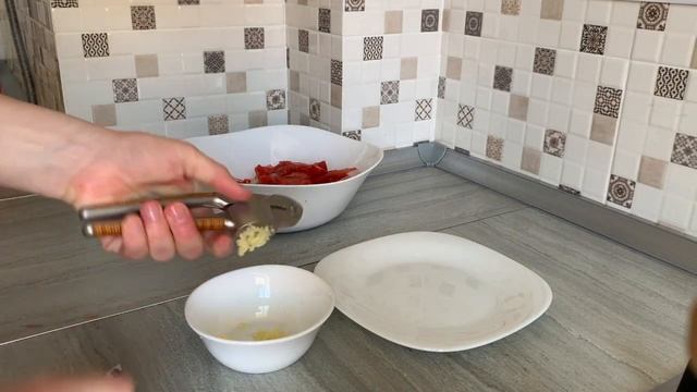 Салат "Красное море" за 5 минут с крабовыми палочками/ ОЧЕНЬ вкусный салат/ Готовлю с любовью