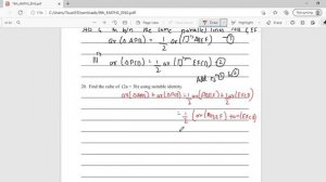 9th Class Maths Model question paper Answers KSEAB  | Part 2