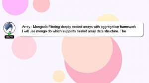 Array : Mongodb filtering deeply nested arrays with aggregation framework