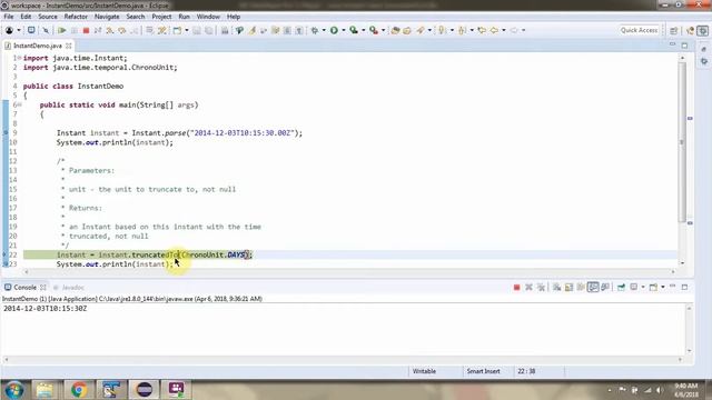 How to use truncatedTo method of Instant class? | Java 8 Date and Time