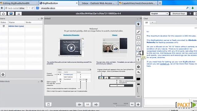 Moodle for Training and Professional Development Tutorial: Web Conferencing | packtpub.com