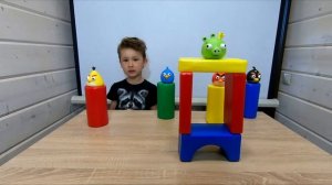 Набор Angry Birds (Злые Птички). Распаковываем и играем в Энгри Бердс.