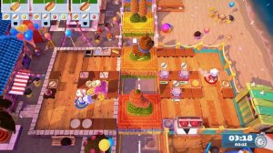 Overcooked 2 Suns Out Buns Out Level 1-1 (Survival Mode Co-op)