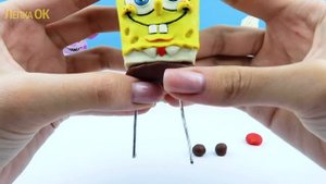 Страшный ГУБКА БОБ ЗЛАЯ форма➤Спанч Пожиратель Spongebob.exe. Лепим фигурки из пластилина с Лепка О