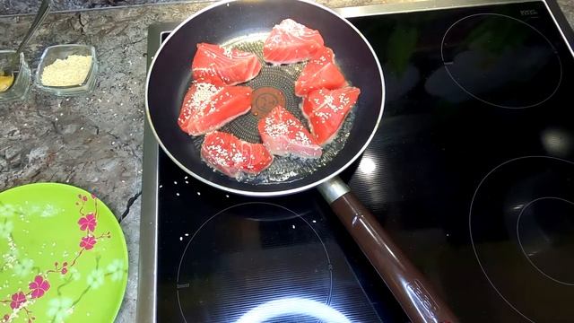 Стейк из тунца. Шикарный рецепт.