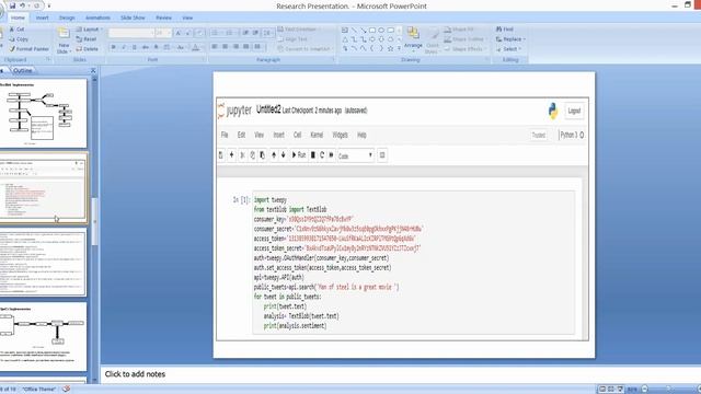 Sentiment Analysis in Twitter Using TextBlob|Project Presentation