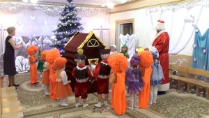 Сюрпризный момент на новогоднем утреннике 2017 "Снежная птица" в средней группе.