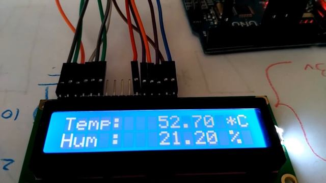 Arduino weather station: DHT22 & LCD1602 смотреть онлайн