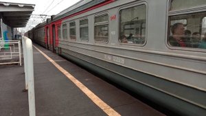электричка эд4м 0316 на станции Храпуново сообщением петушки-москва Курский вокзал