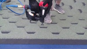 Тест пневмопистолета на битумной черепице Icopal