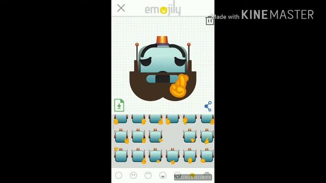 Как сделать свой смайл в приложениє Emojily смотреть онлайн