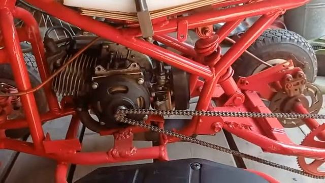 #Детский_бензиновый_квадроцикл #своимируками 4 часть