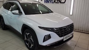 Hyundai Tucson - сделали комплексное бронирование кузова прозрачной полиуретановой плёнкой