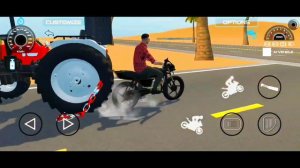 How to do tochan with Splendor vs Bullet💥 in Indian vehicles simulator 3d|Indian tractor game❤️