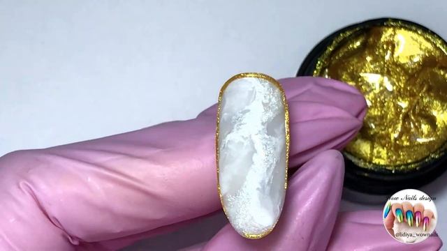 ПРОСТОЙ ДИЗАЙН НОГТЕЙ / Текстура камня / Пенный маникюр