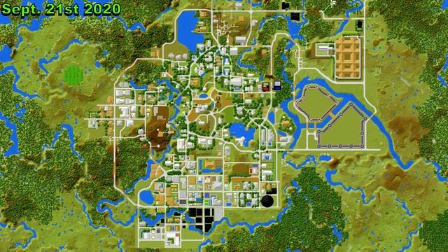 1,227 DAY Timelapse of GIANT Minecraft City SMP World! смотреть онлайн