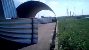 Бескаркасный ангар монтаж пятерок