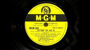 1950 BETTY HUTTON AND HOWARD KEEL - Anything You Can Do MGM 10" MGM304