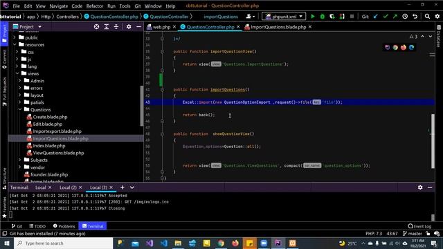 How to create CBT, Quiz App, online examination with Laravel || Part 3 смотреть онлайн