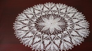 САЛФЕТКА КРЮЧКОМ ИЗ ЛИСТОЧКОВ. ЧАСТЬ 2