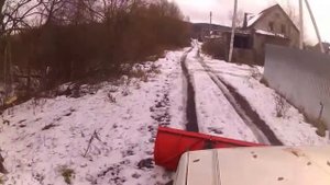 Мокрый, тяжелый снег. Отвалы на УАЗ, Джип, Пикап, Нива. www.nosnow.ru.