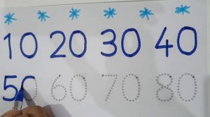 Learn Numbers Write 10, 20, 30, 40, 50, 60, 70, 80, 90, 100 in English | #toddlers #abcd #number #a