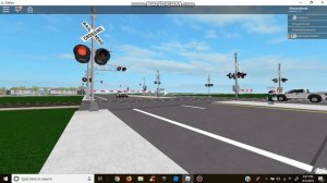 Visger Road Railroad Crossing, Union Pacific Intermodel Train (ROBLOX)