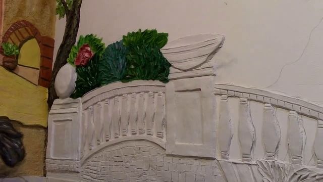 Изготовление барельефа. Красивый интерьер в квартире. Часть 2: Основные этапы покраски барельефа. смотреть онлайн