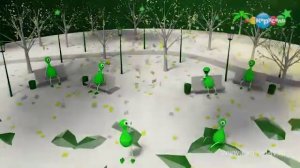 Зелёная осенния заставка карусель осень 2017, пляж