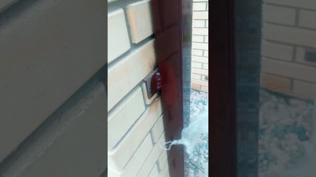 монтаж рамок откатных ворот на нами же подготовленное основание