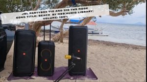 JBL partybox 710 and 310 TWS mode vs JBL partybox 1000 sound battle - Episode 2 (at beach resort )