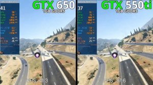 GTA 5\V | GTX 650 vs GTX 550 ti