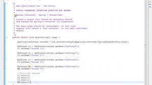 SPRING AND JAVA THREAD EXAMPLE