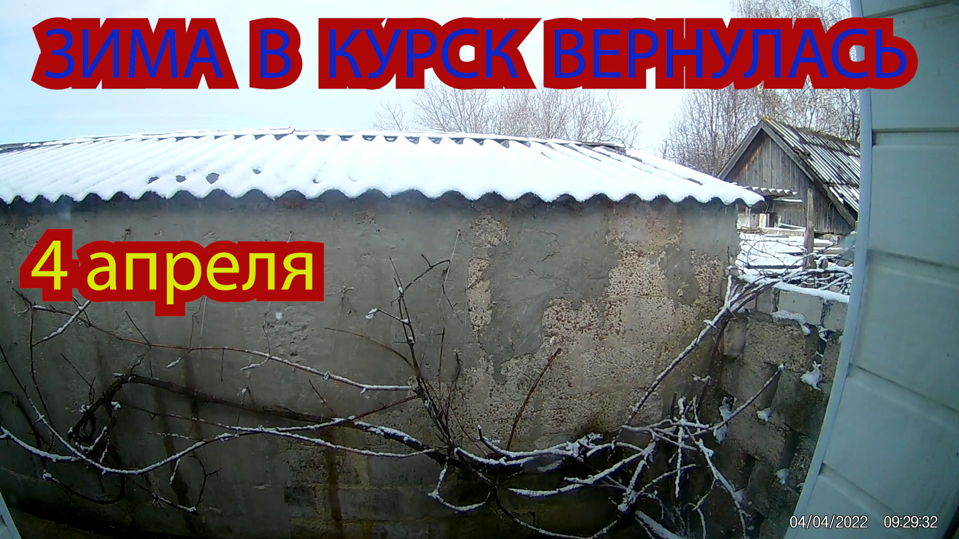 ЗИМА ВЕРНУЛАСЬ СНЕГ И СОЛНЦЕ КУРСК 4 АПРЕЛЯ смотреть онлайн