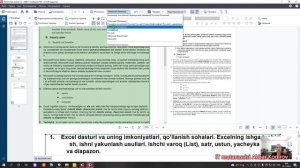 PDF HUJJATLAR BILAN ISHLASH VA TAXRIRLASH