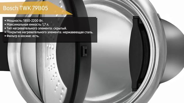 Электрический чайник Bosch TWK 79B05 смотреть онлайн