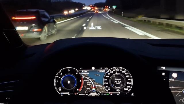 VW Touareg 2023 R-line,  VW Touareg 2023 Interior, TouaregR Night Driving