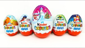 МИКС МАКСИ Киндер СЮРПРИЗ - Леди Баг, Маша и Медведь, Новогодние, Натунс и Улитки